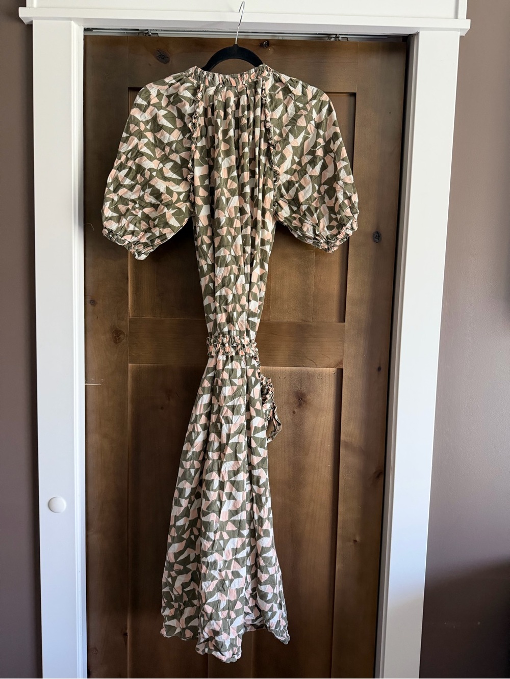 MIRTH Handmade Collection Geometric Block Print Dress Size L - Picture 6 of 6